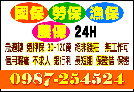 國保 勞保 漁保 農保 24H